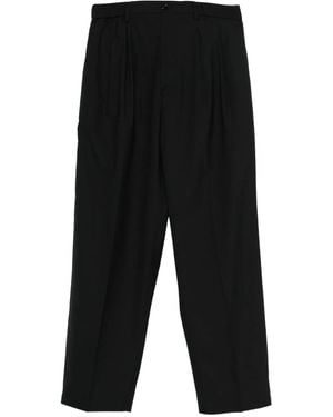 Les Hommes Broek Met Logoplakkaat - Zwart