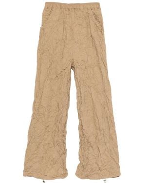 GONGDID DESIGN Pantalon Fuselé À Effet Froissé - Natural