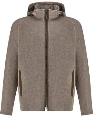 Paul & Shark Eider Down Cashmere Jacket - Brown