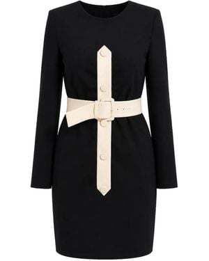 Givenchy Belted Colour-Block Mini Dress - Black