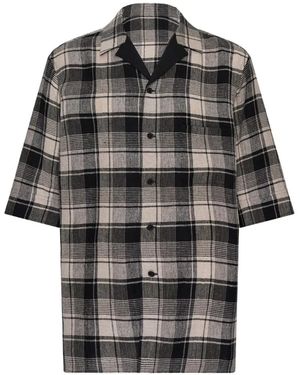 Yohji Yamamoto Plaid Shirt - Grey