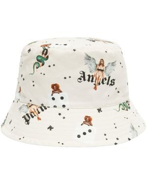 Palm Angels Pin-Up Bucket Hat - Natural