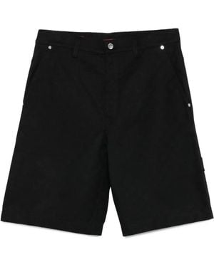 Gucci Bermudas con botones - Negro