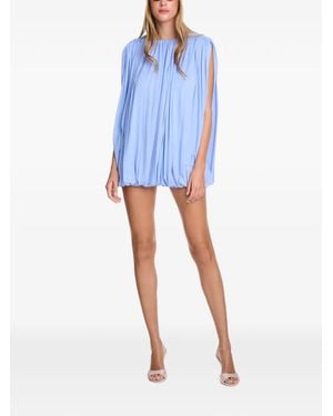Axel 113 Nicole Ruched Bubble-Hem Shift Mini Dress - Blue