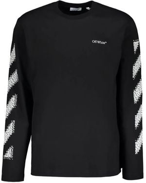 Off-White c/o Virgil Abloh Long-Sleeve Graphic T-Shirt - Black