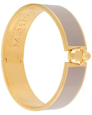 McQueen Skull Detail Bracelet - Metallic