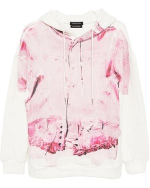 JUNTAE KIM Trompe L'Oeil Hoodie - Pink
