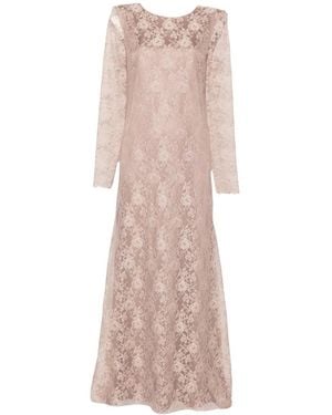D.exterior Lace Maxi Dress - Pink
