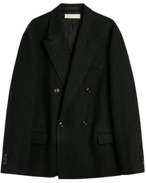 Our Legacy Double-Breasted Peak-Lapels Jacket - Black