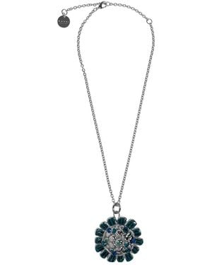Marni Flower-Pendant Necklace - White