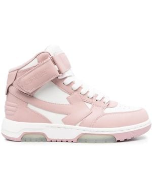 Off-White c/o Virgil Abloh Out Of Office Low-Top Sneakers - Roze
