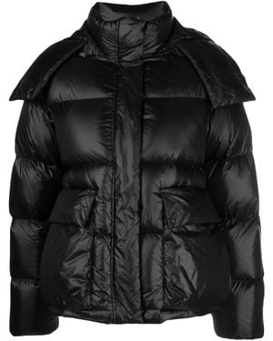 Dorothee Schumacher Padded Quilted Hooded Jacket - Black