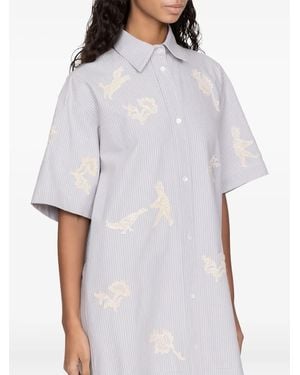 Sea Vestido camisero Lavinia asimétrico - Blanco