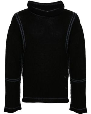 Kiko Kostadinov Maglione Con Finitura A Contrasto - Nero