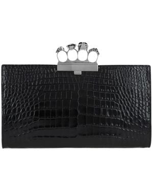 McQueen アレキサンダー・マックイーン Knuckleduster クラッチバッグ - ブラック