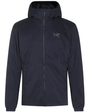 Arc'teryx Hooded Logo-Embroidered Jacket - Blue