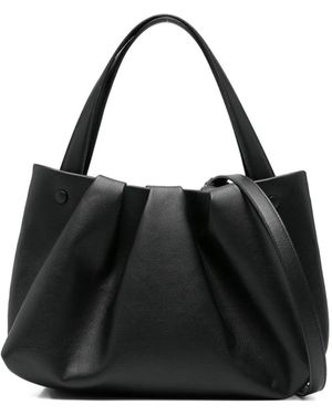 THEMOIRÈ Pleated Tote Bag - Black