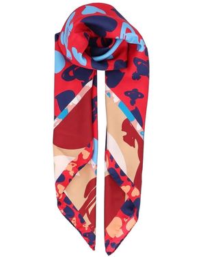 Vivienne Westwood Fular Con Estampado De Corazones - Rojo