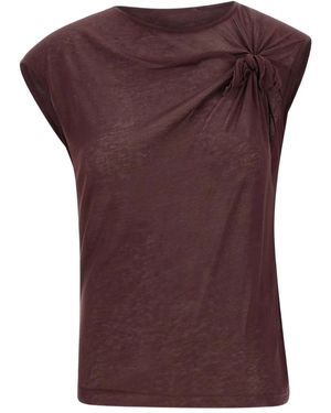 Victoria Beckham Top Met Geknoopt Detail - Paars