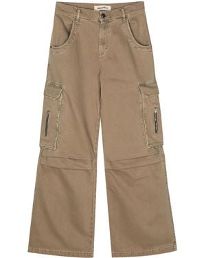 Semicouture ワイド カーゴジーンズ - ナチュラル