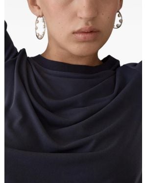 Maria Black Baroque Neo Pearl Hoop Earring - Blue