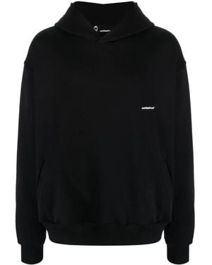 Styland Katoenen Hoodie Met Grafische Print - Zwart