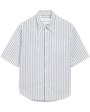 Ami Paris Loose Stripes Shirt - White