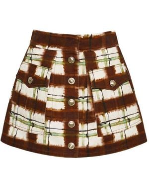 Cara Cara Fatima A-Line Mini Skirt - Brown