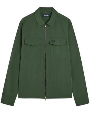 Fred Perry Zip Pocket Jacket - Green