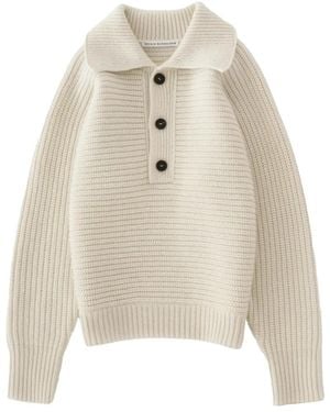 Studio Nicholson Walton Ribbed-Knit Jumper - White