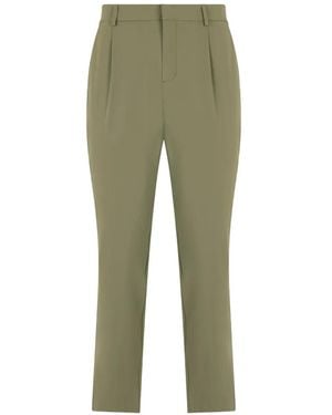 K-Way Pleated Tapered Trousers - Green