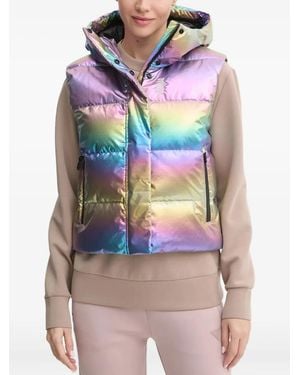 Colmar Hooded Padded Gilet - Purple