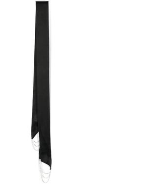 HAMOULET Amira Satin Scarf - Black