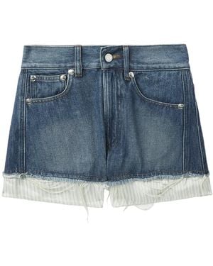 A.P.C. Layered Denim Shorts - Blue