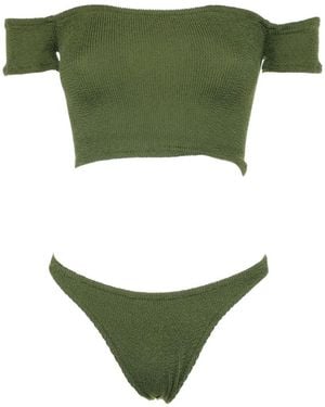 MC2 Saint Barth Gekreukte Bikinislip - Groen