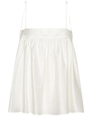 ROTATE BIRGER CHRISTENSEN Striped Slip Top Bright - White