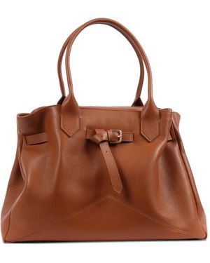 Ballantyne Kate Leather Tote Bag - Brown