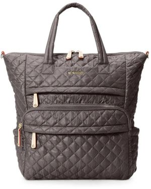 MZ Wallace Metro Utility Quilted Backpack - Gray