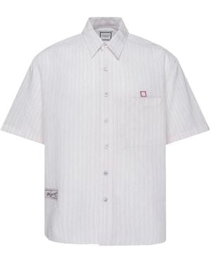 WOOYOUNGMI Chemise Rayée À Manches Courtes - White