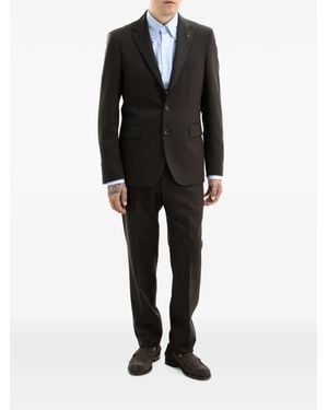 Tagliatore Traje Con Solapas De Muesca - Negro