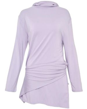 Hache Multiway Back Hole Dress - Purple