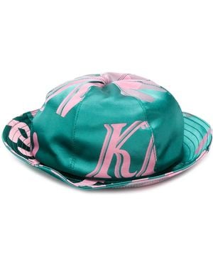 Kirin Logo Print Bucket Hat - Green