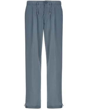 Herno Gerade Bundfaltenhose Mit Kordelzug - Blau