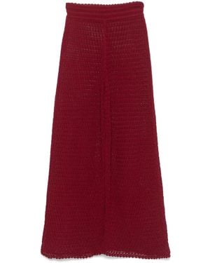 Eric Bompard ポインテールニット パンツ - レッド