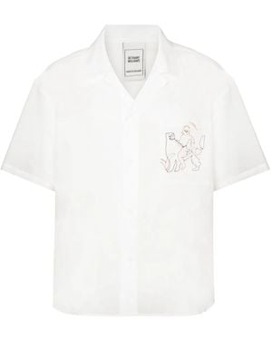 BETHANY WILLIAMS Embroidered Motif Short-Sleeved Shirt - White