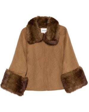 Apparis Judie Zip-Fastening Jacket - Brown