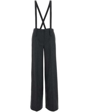 PT Torino Diana Suspender Trousers - Black