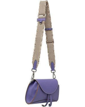 Gianni Chiarini フレイドストラップ サッチェルバッグ - ホワイト
