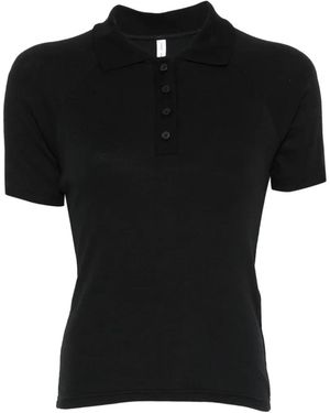 Samsøe & Samsøe Short-Sleeve Polo Top - Black