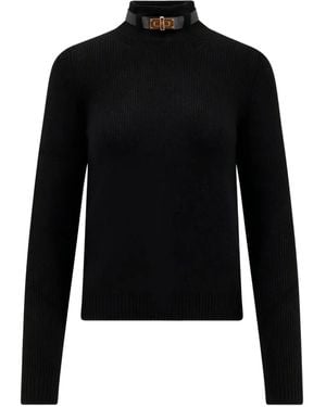 Elisabetta Franchi タートルネック セーター - ブラック